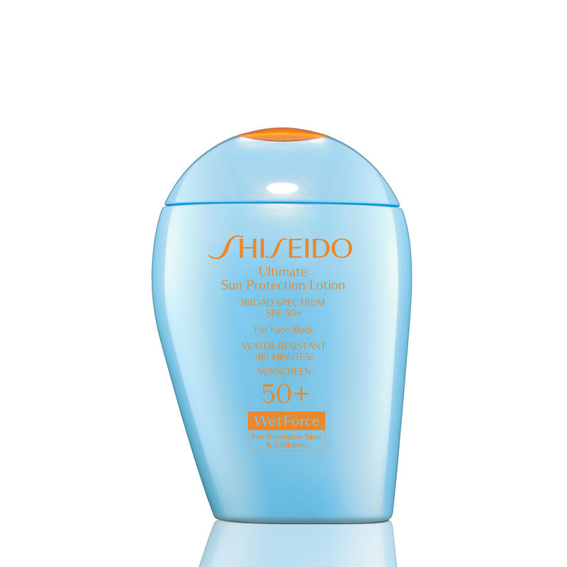 Ultimate Sun Protection Lotion WetForce for Sensitive Skin and Children SPF 50+ Sunscreen, 