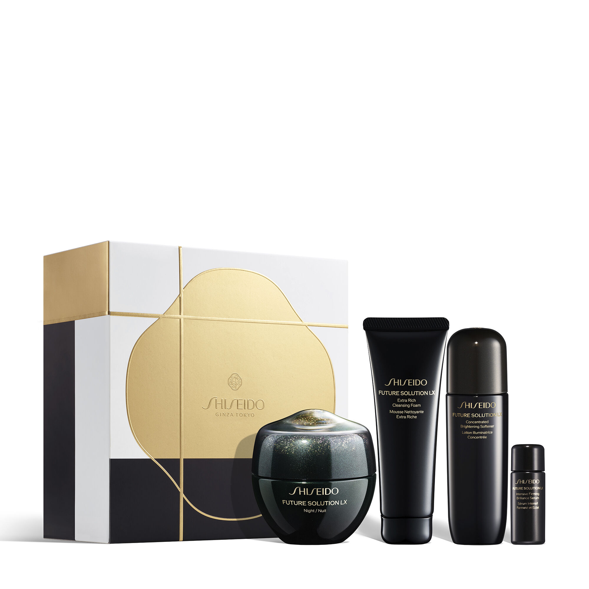 SHISEIDO FUTURE SOLUTION LX 5点セット FUTURE SOLUTION LX Essential Night Routine Set - 【Official