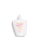 A closed, white bottle of Shiseido Urban Environment Oil-Free Sunscreen SPF 42 30mL against a white background.